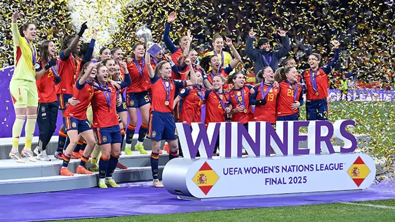 İspanya Kadınlar Uluslar Ligi'nde Tarih Yazdı: Almanya'yı Ezerek Üst Üste İkinci Kez Zirvede!