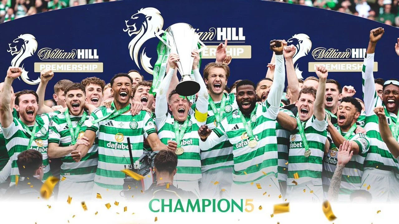 Celtic, İskoçya'yı Fethetti: 56. Şampiyonluk Kupası Havaya Kalktı, Hearts Yıkıldı!