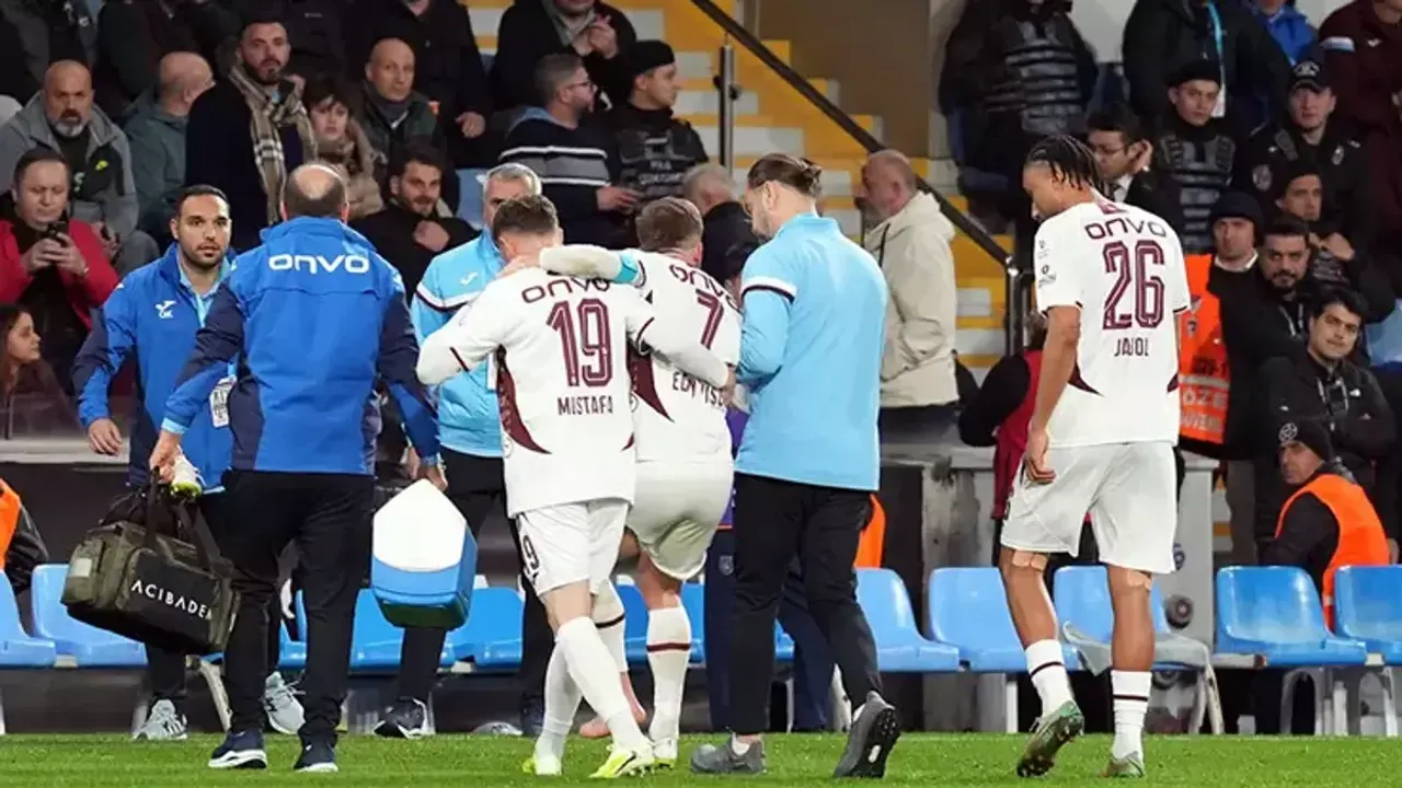 Trabzonspor'da Büyük Şok! Visca Sakatlandı, Ebosele Kırmızı Kart Gördü