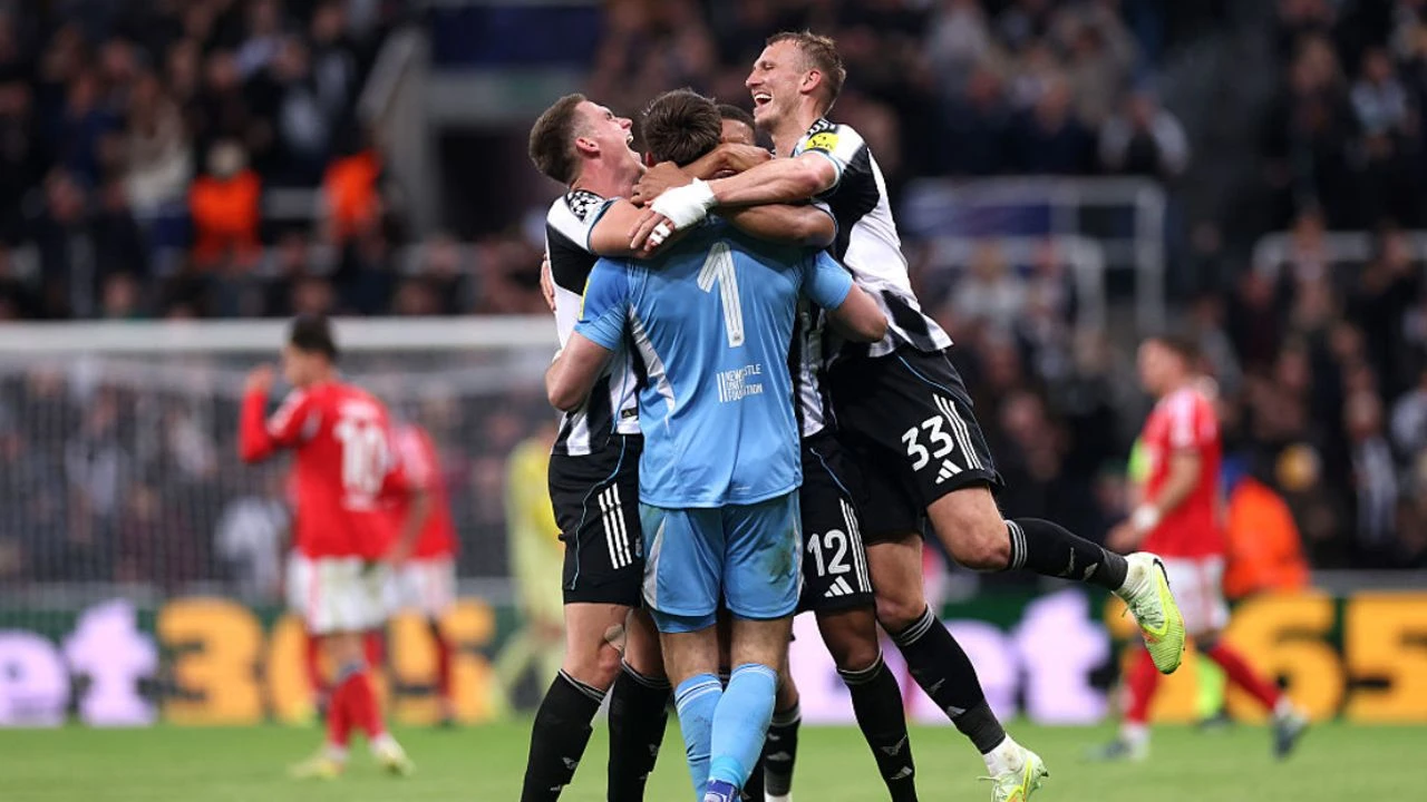 Şampiyonlar Ligi'nde Kaleciden El Asisti: Newcastle Benfica'yı 3-0 Yendi
